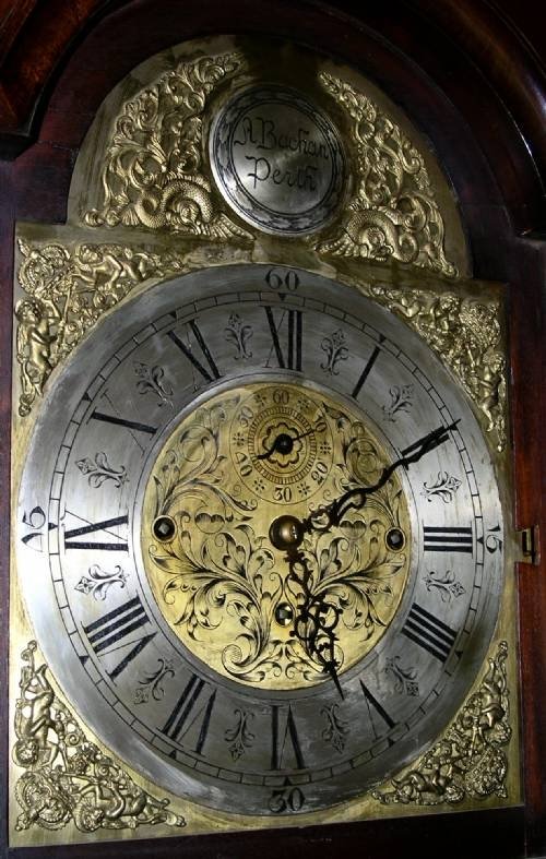 fig 3. 18th Cent 3 Train Musical Longcase Clock